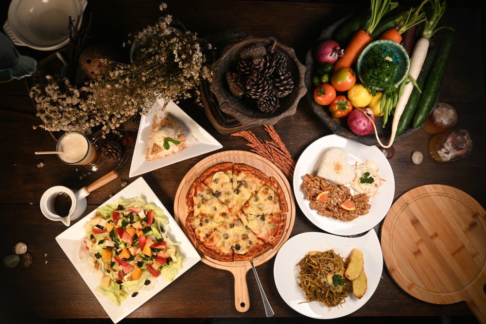 Pizza, pasta and rice