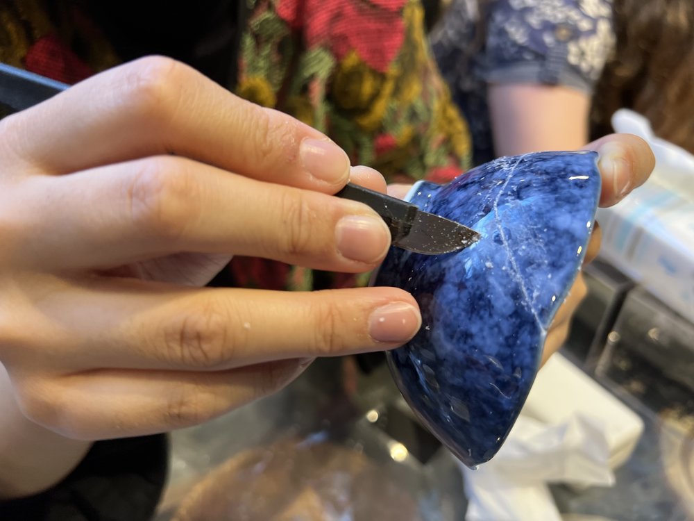 close up of kintsugi