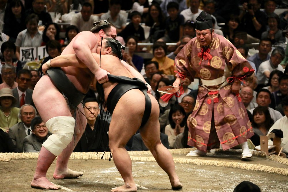 sumo wrestlers in tokyo