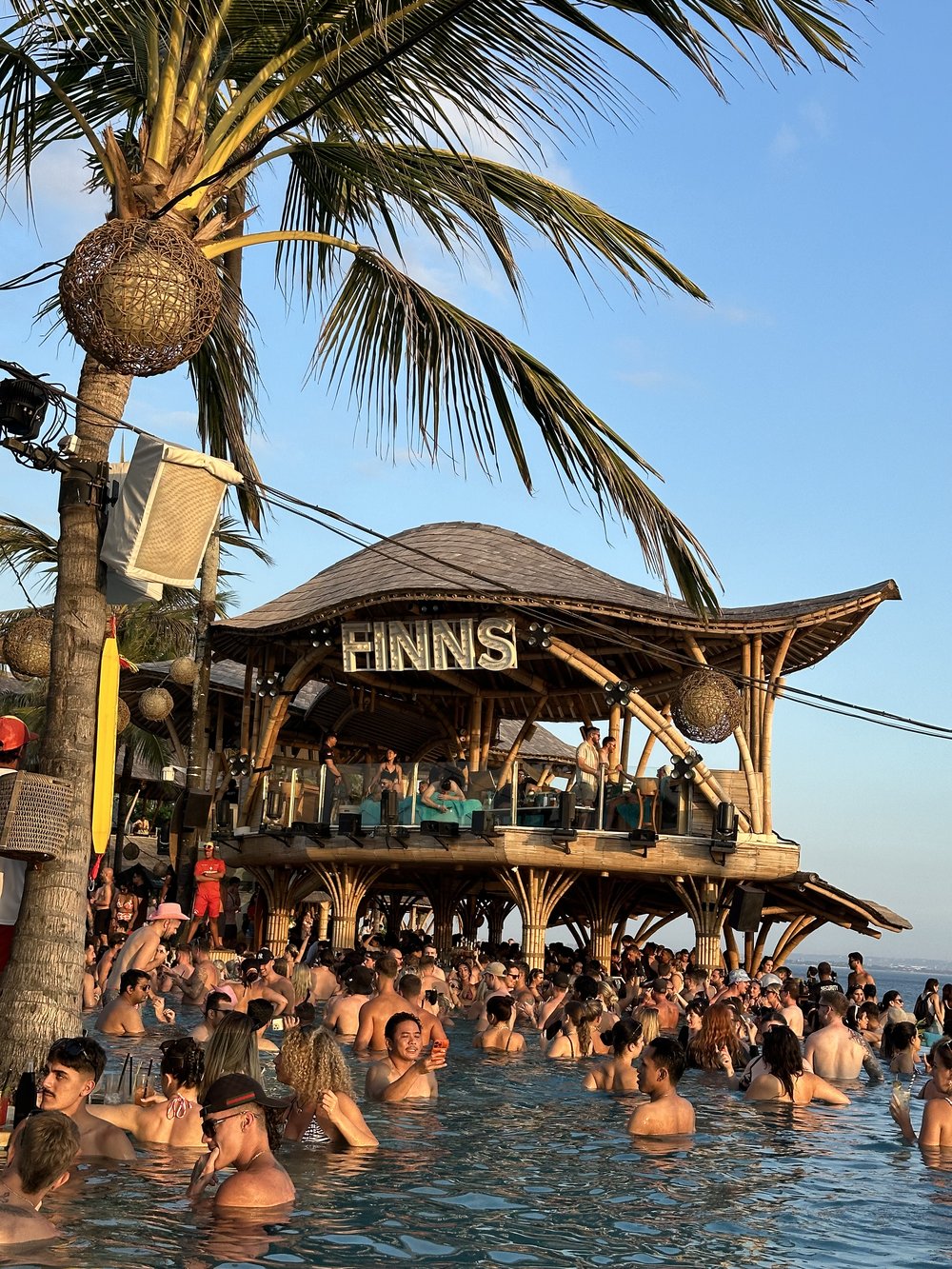 bar in finns beach club by the pool