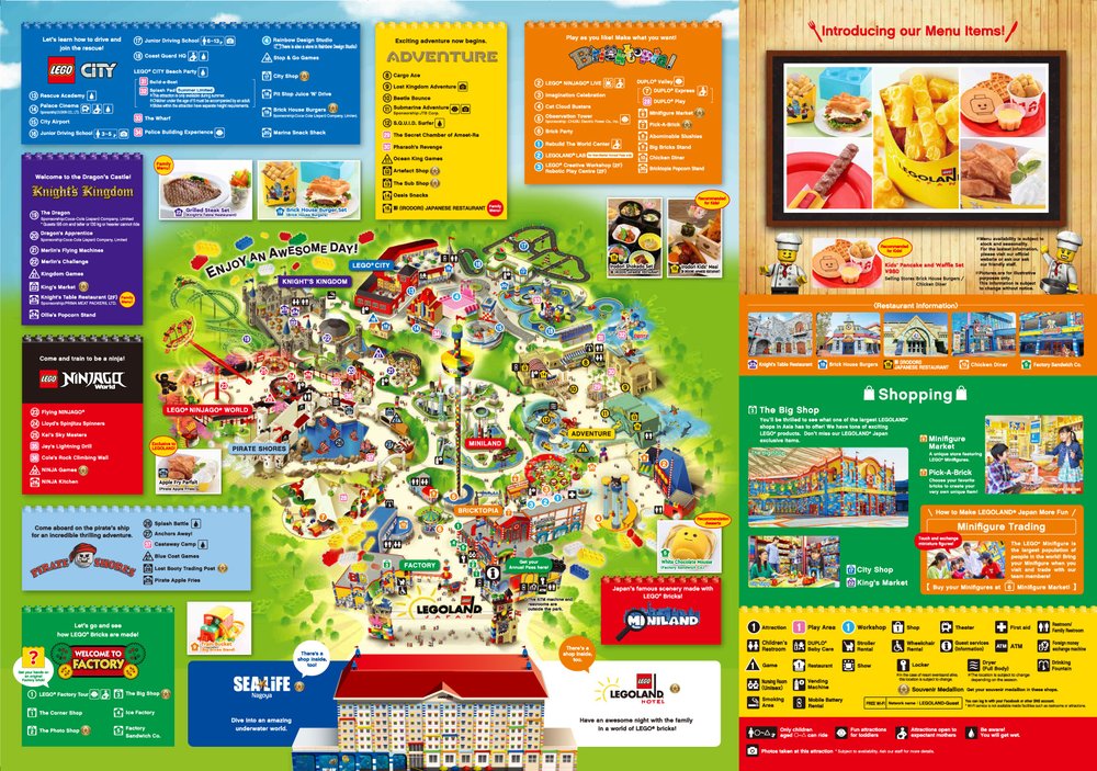 Bản Đồ LEGOLAND Nhật Bản Tham Khảo