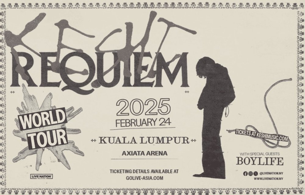 keshi concert 2025 REQUIEM World Tour in Kuala Lumpur