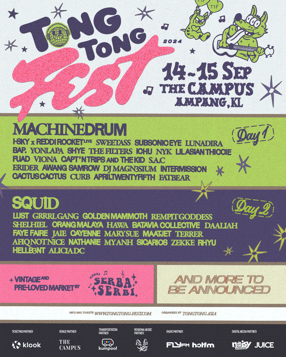 TONGTONG Fest 2024 music festival lineup