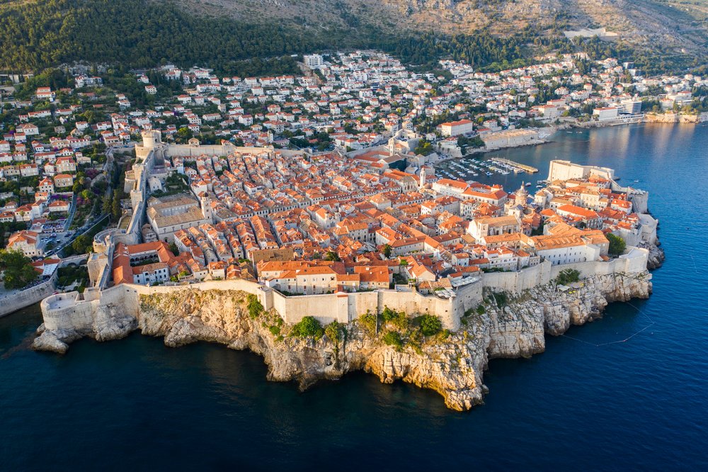 Golden hour at Dubrovnik, Croatia
