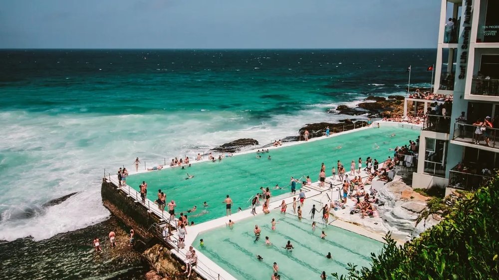 Swimming pool overlooking Bondi Beach