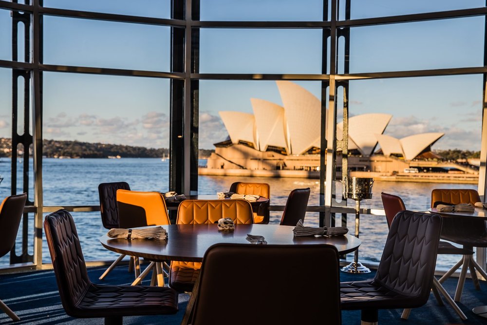 Restaurant overlooking Sydney Opera House