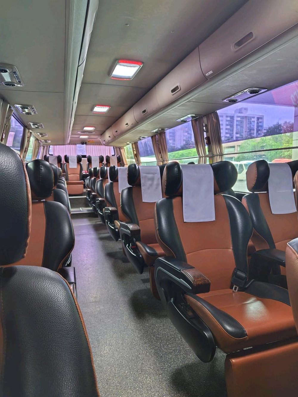 韓国 高速バス 車内