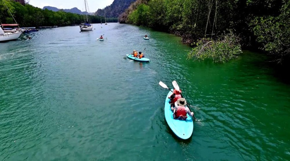people kayaking in langkawi
