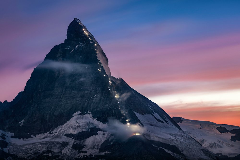 Mount Matterhorn mountain in Switzerland