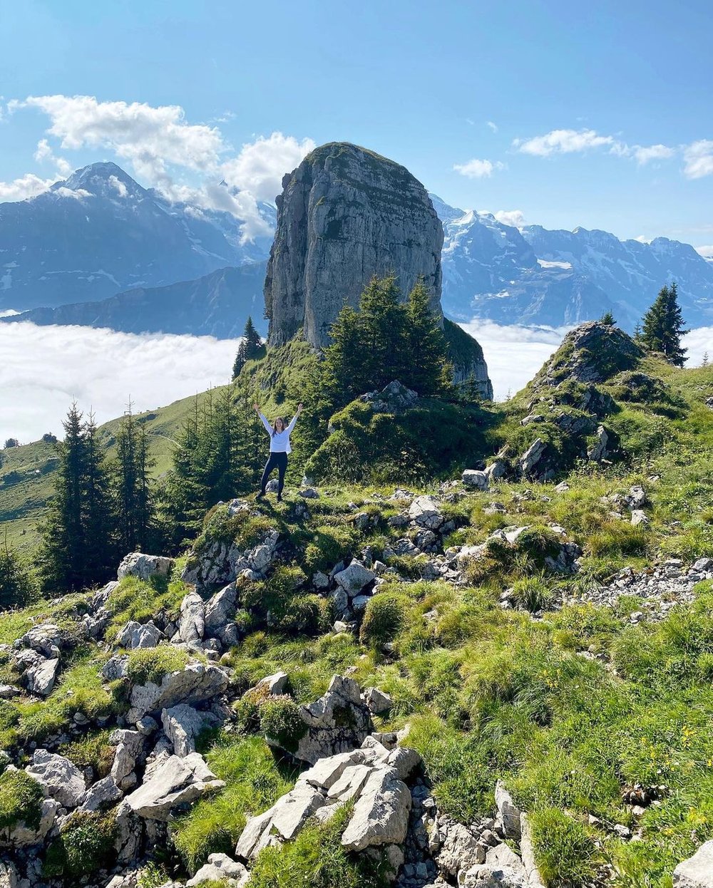 Schynige Platte mountain in Switzerland