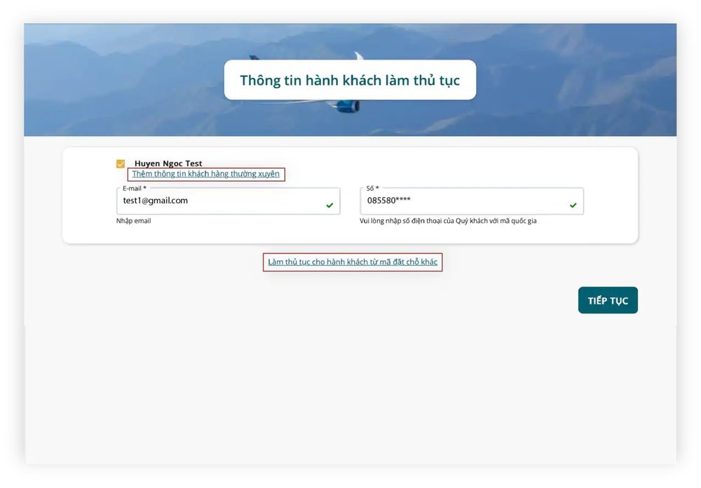 Check in Online Vietnam Airlines