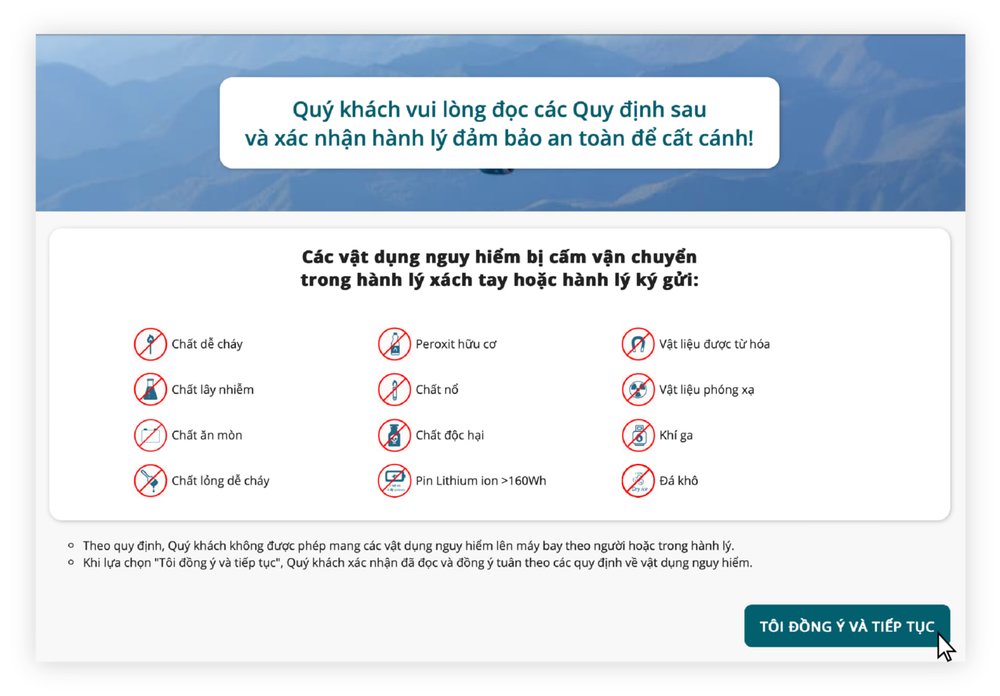Check in Online Vietnam Airlines