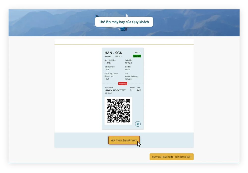 Check in Online Vietnam Airlines
