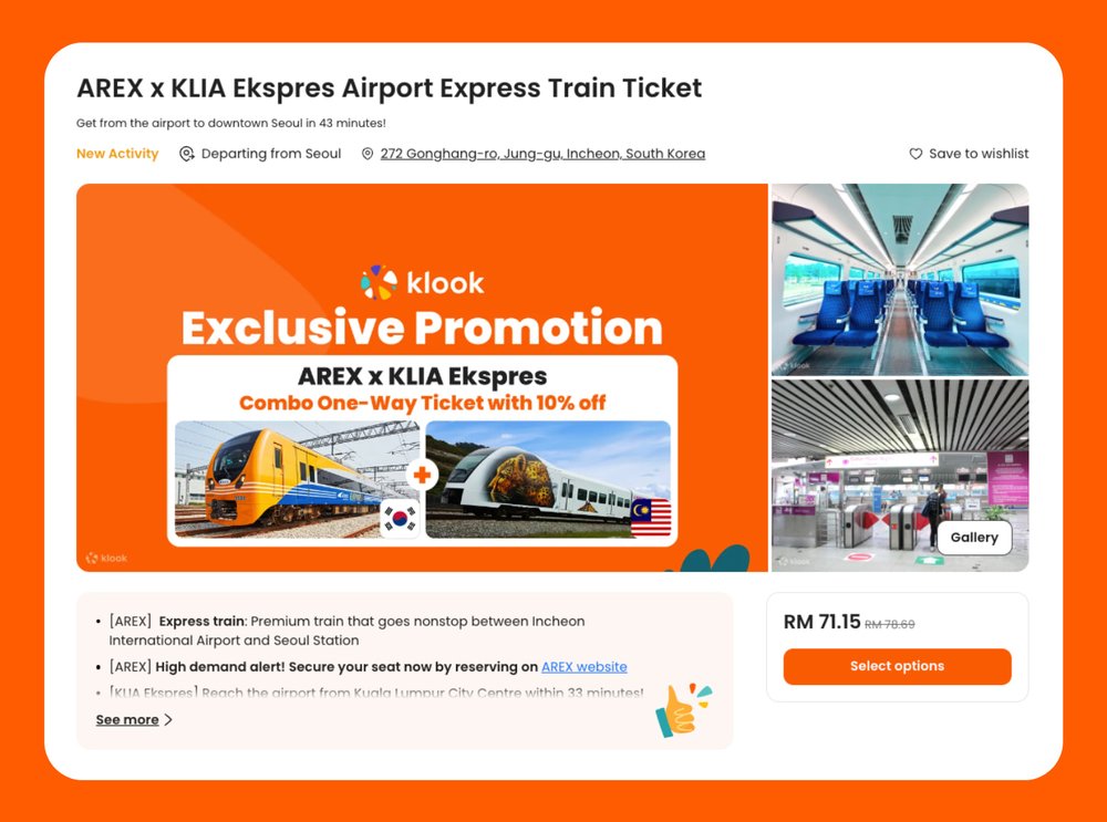 How to purchase the AREX x KLIA Ekspres airport rail bundle