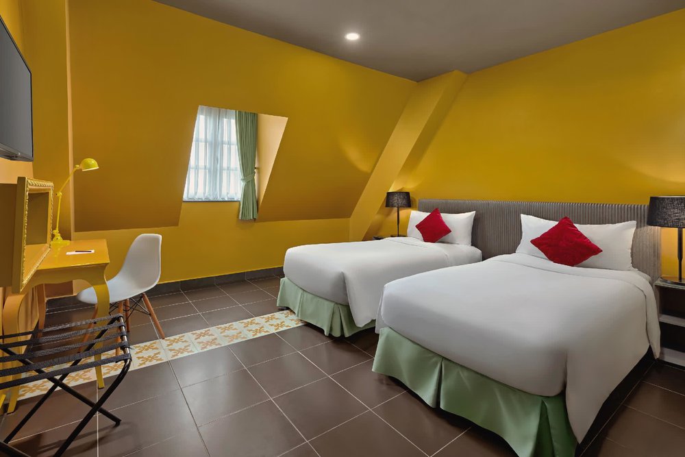 峴港住宿｜峴港法國村巴納山美居飯店雙床標準房