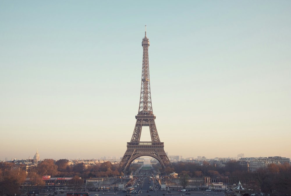 eiffel tower closeup shot