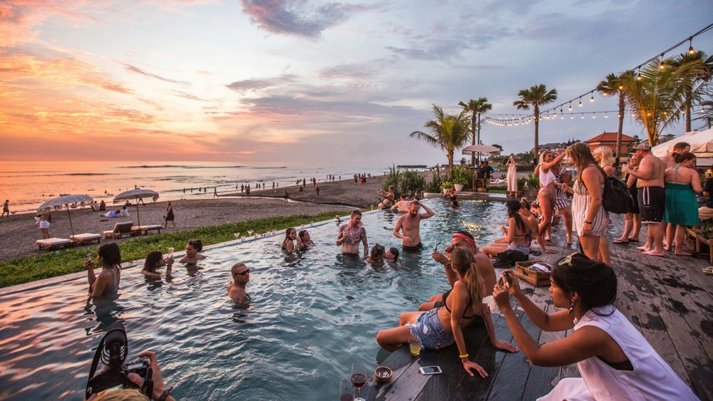 2. Party at the Beach Clubs of Seminyak