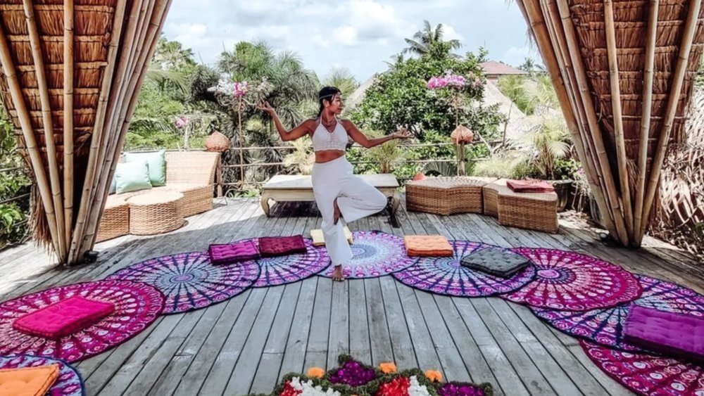 Enjoy yoga in paradise