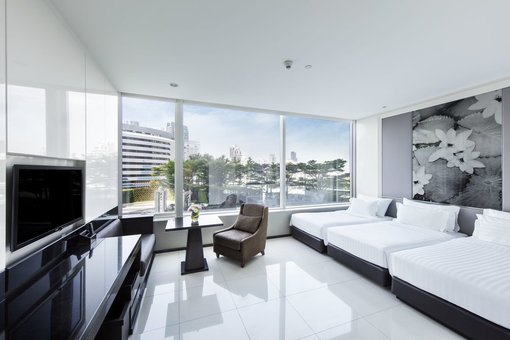 曼谷素坤逸航站 21 中心飯店|豪華房 3人床