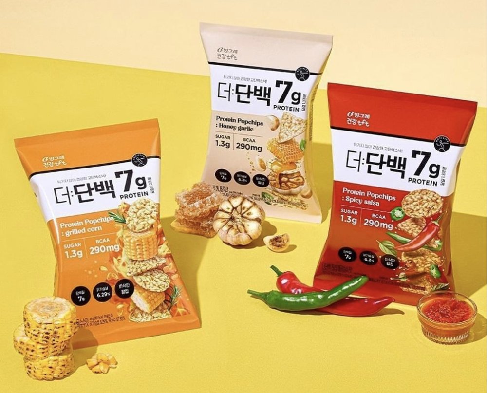 Olive Young必買推介, Binggrae Health 蛋白質爆米花