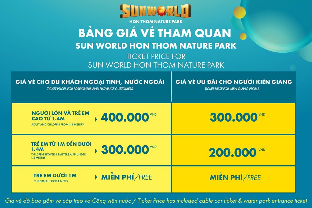 太陽世界自然公園|票價