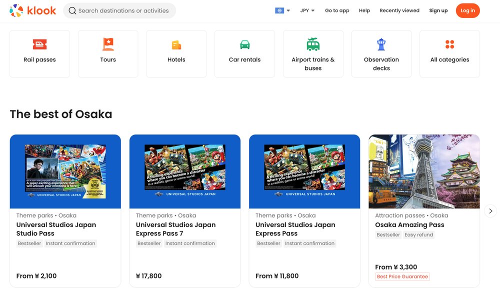 Universal Studios Japan Ticket Guide - Klook Osaka Destination Page