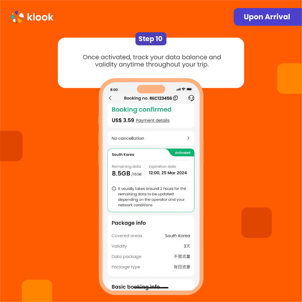 step 10 how to activate Japan Esim