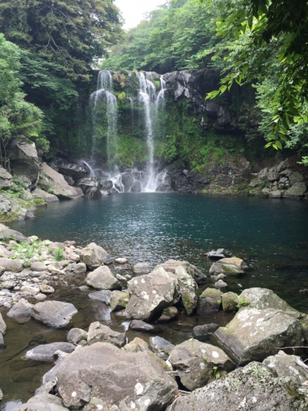  韓国 済州島 天帝淵瀑布