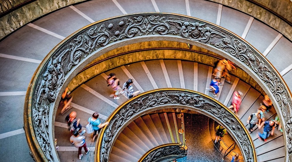 bramante staircase inside the vatican museum