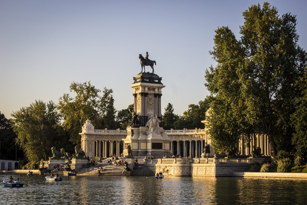 inside the grounds of royal palace of madrid