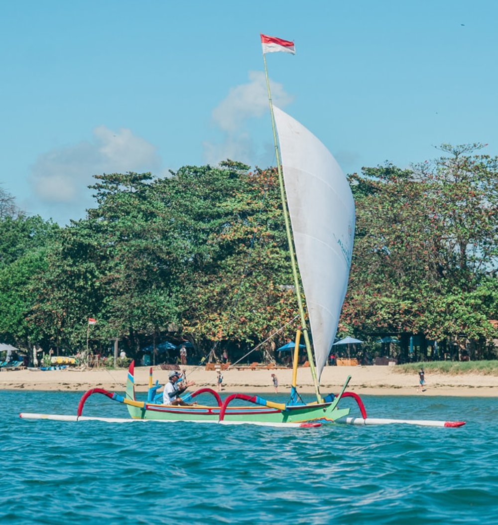 sanur bali - single kite flying boat