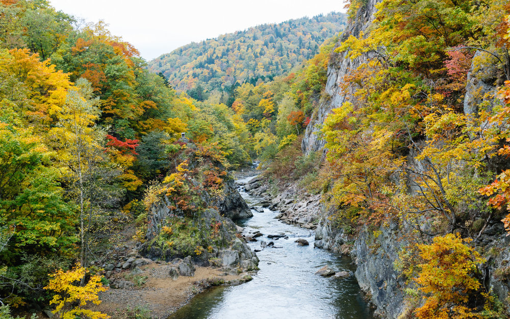 Hẻm Núi Toyohira Ở Hokkaido, Nhật Bản