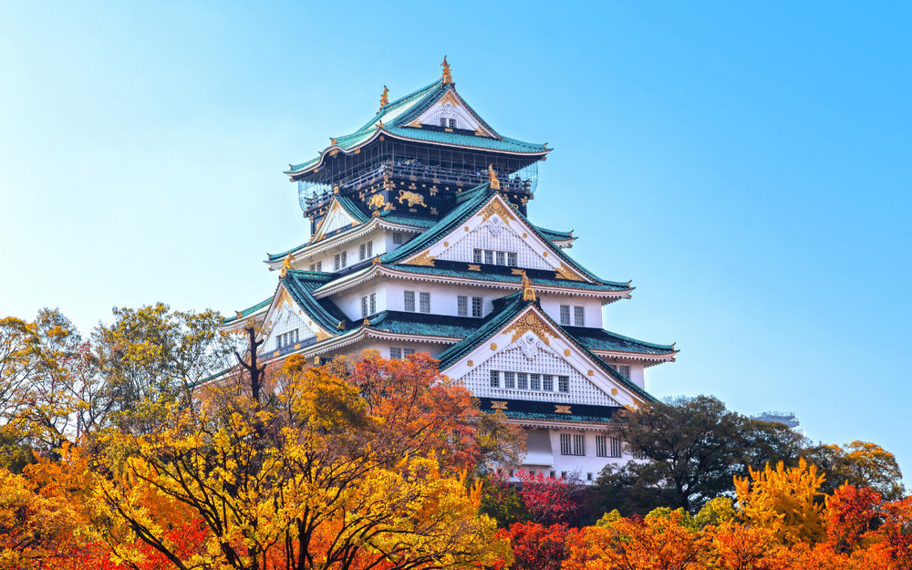 Lâu Đài Osaka Ở Osaka, Nhật Bản