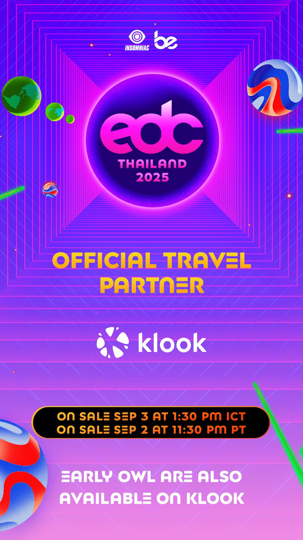 Klook is the official partner for EDC festival 2025