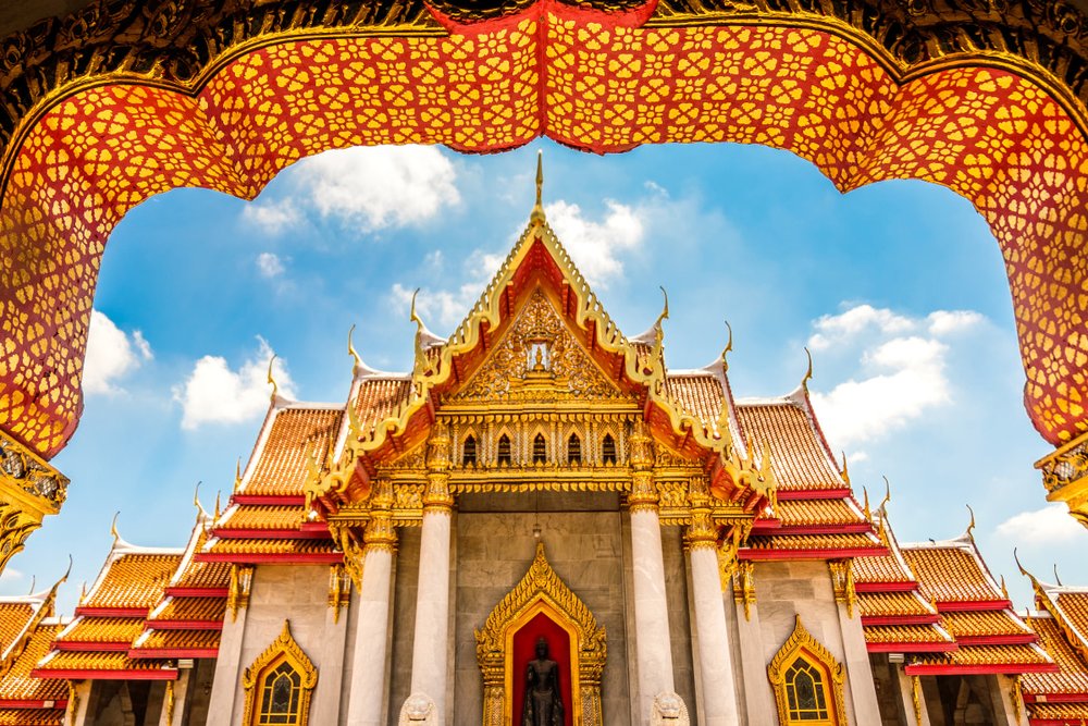 Chùa Cẩm Thạch Wat Benchamabophit - Bangkok