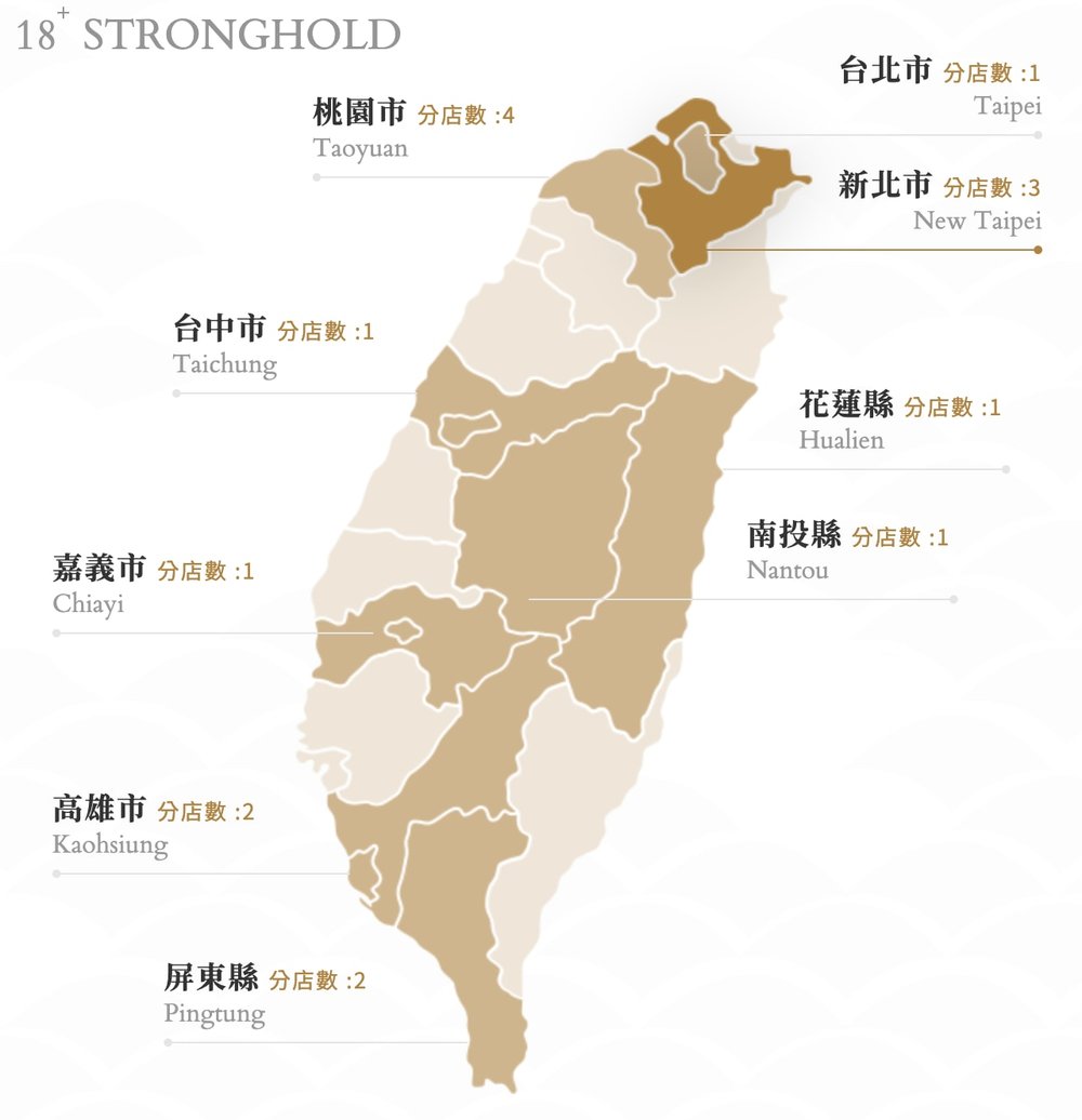 福容大飯店集團全台據點