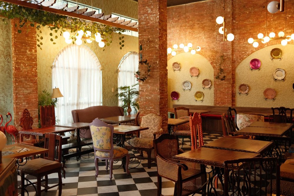 The Frazzled Cook dining area