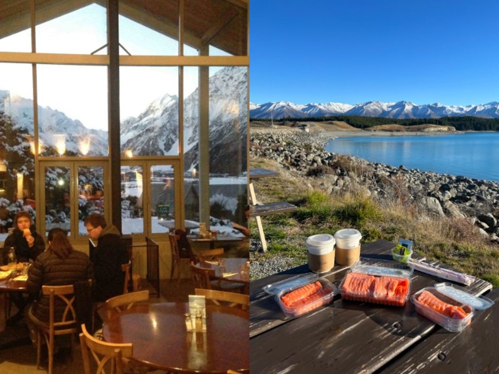 Photo collage of The Old Mountaineers' Cafe & Mount Cook Alpine Salmon