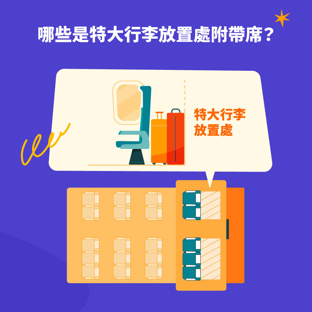 特大行李放置處附帶席