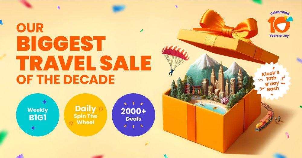 Klook 10th Birthday Sale - Blog Banner