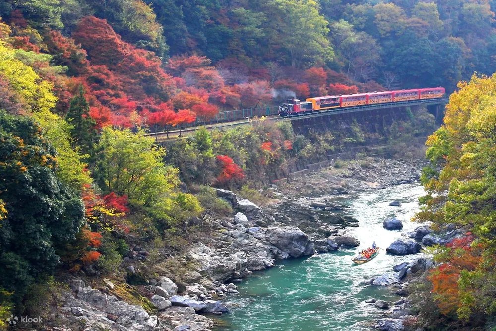 京都 保津川下り　秋