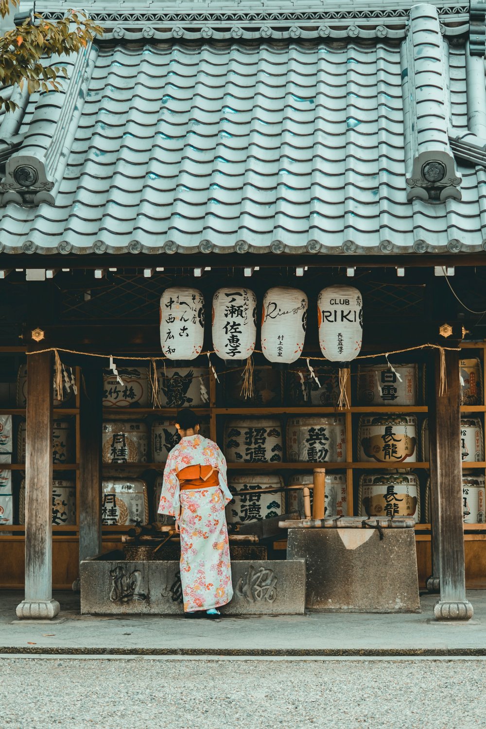 Girl wearing Kimono