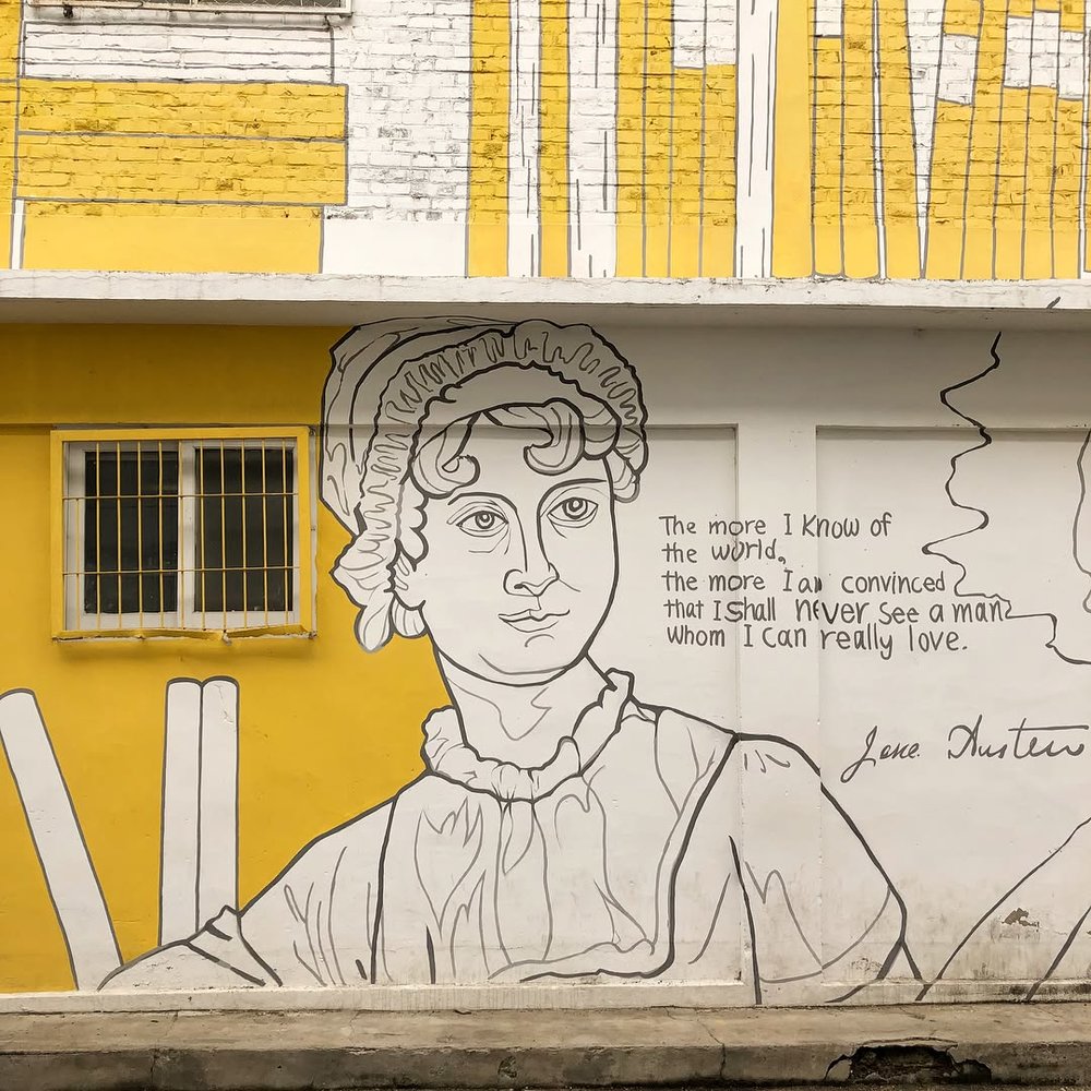 聖水洞景點, Maxim摩卡書房壁畫（맥심모카골드책방）