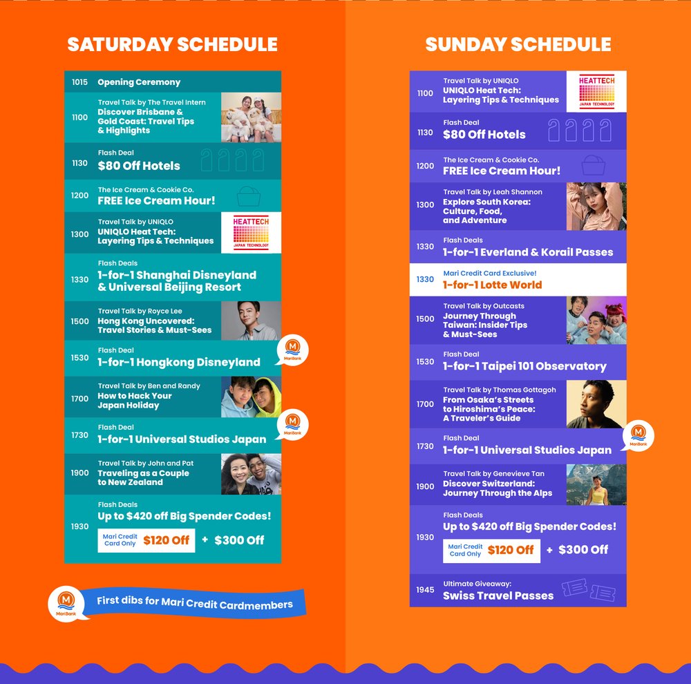 klook travel fest 2024 schedule