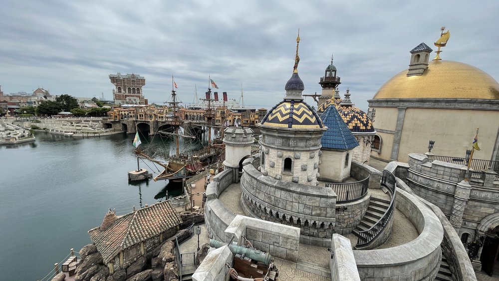 tokyo disney resort castle by the river