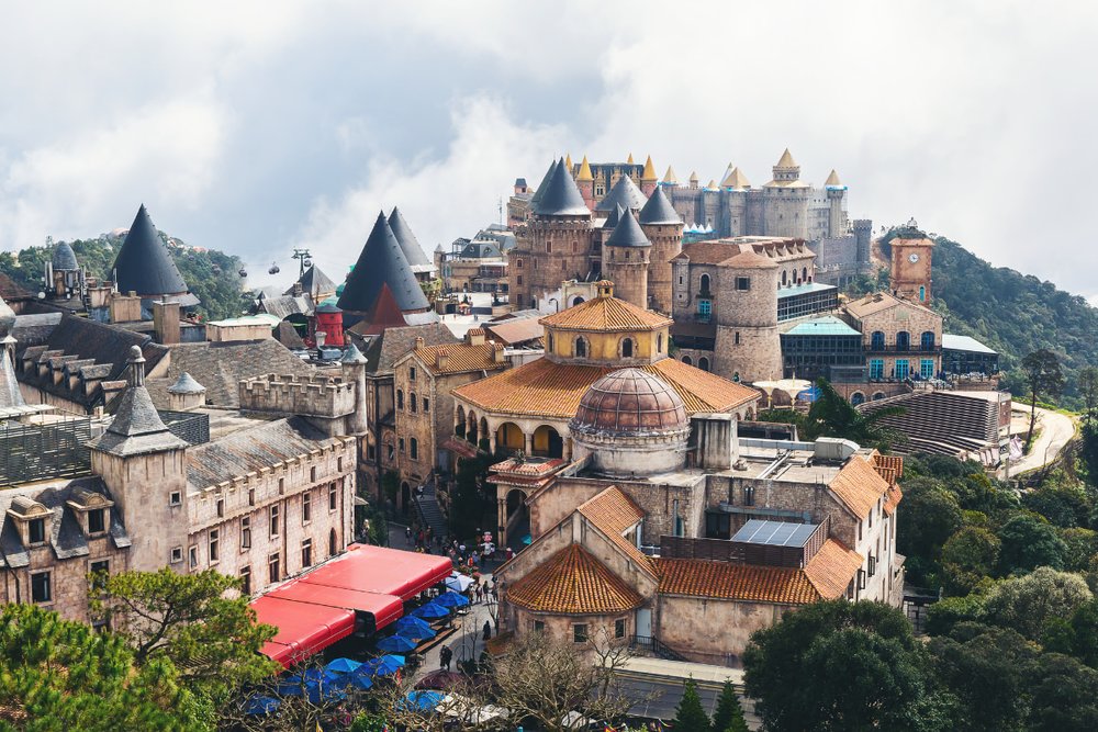 Aerial view of french village @ Ba Na hills
