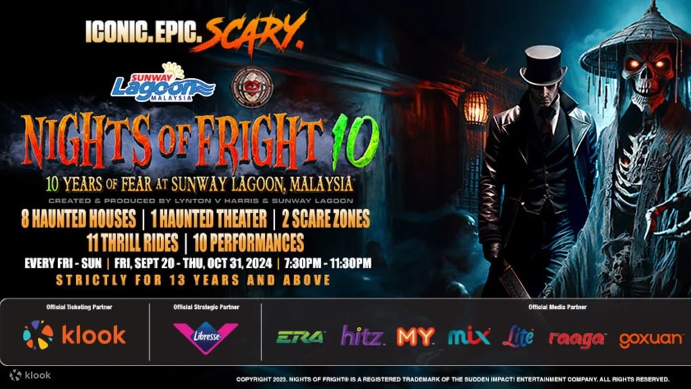 Nights of Fright 10 at Sunway Lagoon