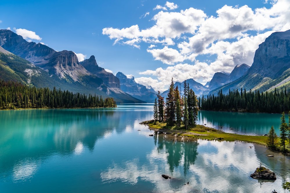 Spirit Island at Maligne Lake