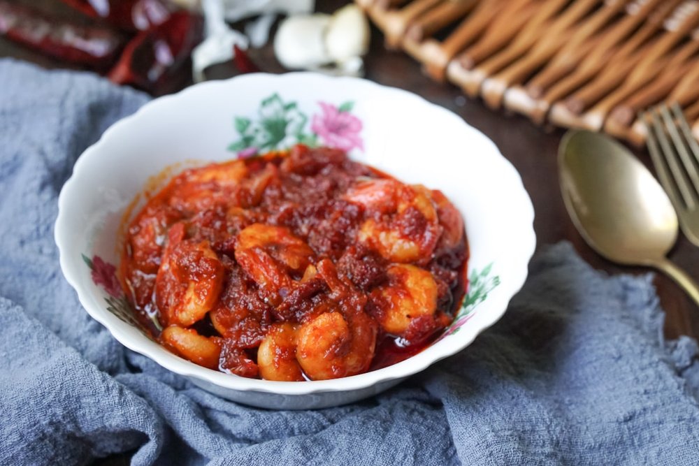 Sambal Udang - Đặc Sản Tôm Xốt Sambal Đậm Đà
