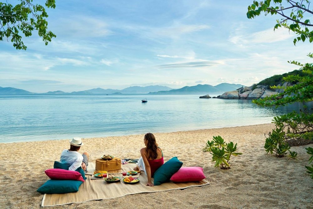 Cắm trại trên bờ biển